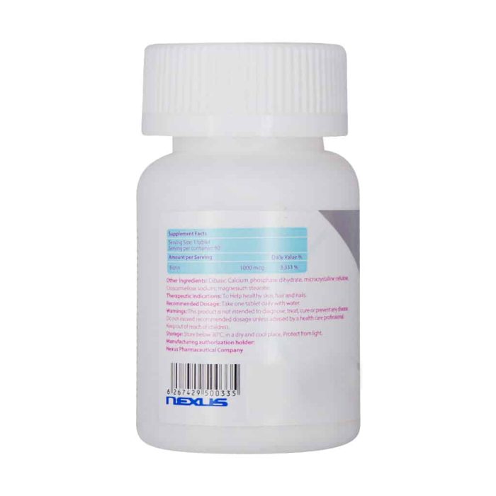 Nextyle Biotin 1000 mcg60 Tablet