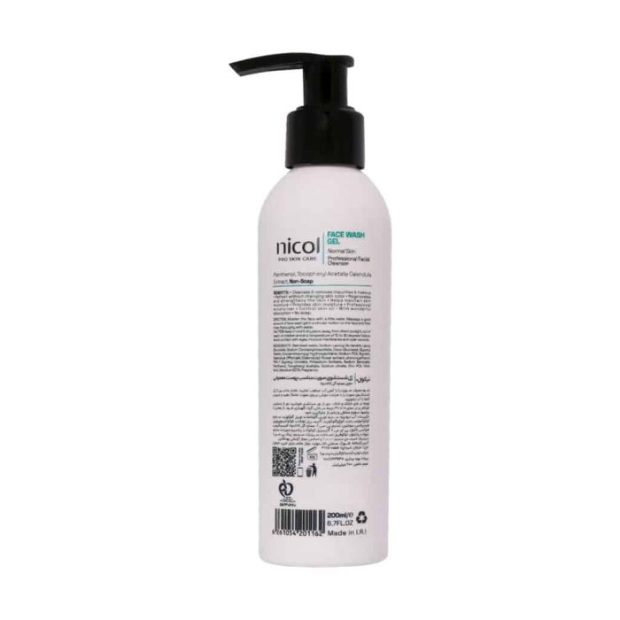 Nicol Face Wash Gel For Normal Skin 200 Ml