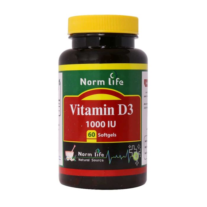 Norm Life Vitamin D3 1000 IU 60 Softgels