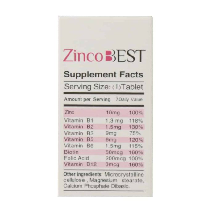 Nutri Best Zinco Best B Complex