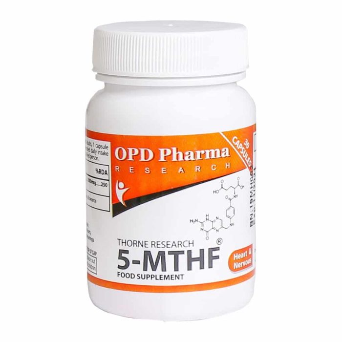 OPD Pharma Thorne Research 5 MTHF 30 Capsules