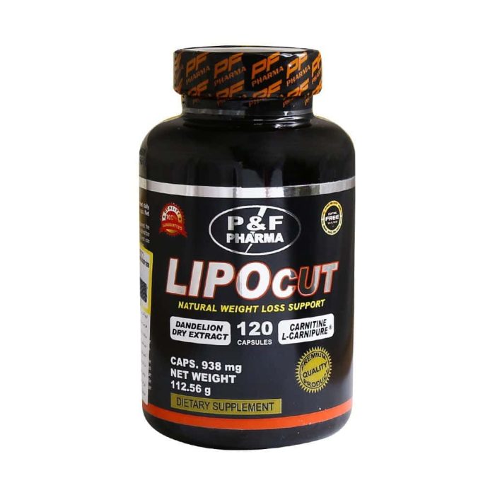 P F Pharma Lipocut 120 Capsules