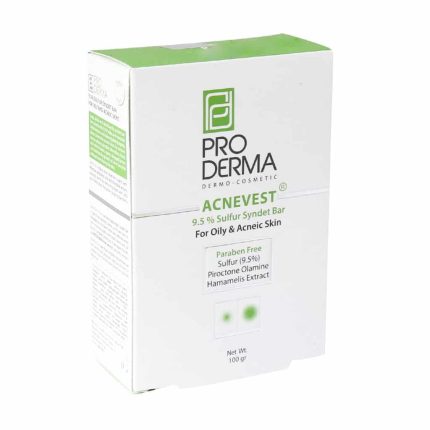 ProDerma Acnevest 10 Sulfur Syndet Bar For Oily Acneic Skin 100 g