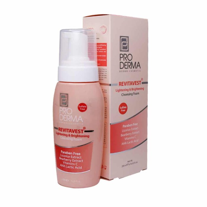 Proderma Lightening And Brightening Cleansing Foam