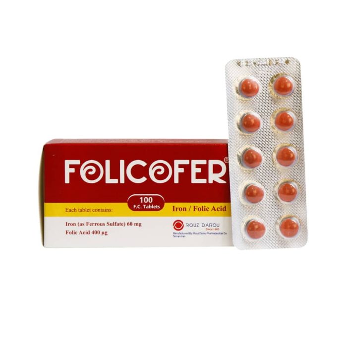 Rouz Darou Folicofer 100 Tabs