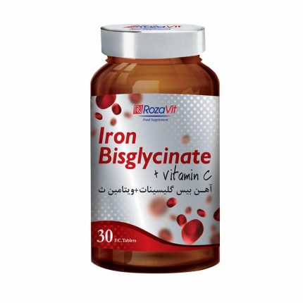 Rozavit Iron Bisglycinate Plus vitamin C 30 F.C Tablets