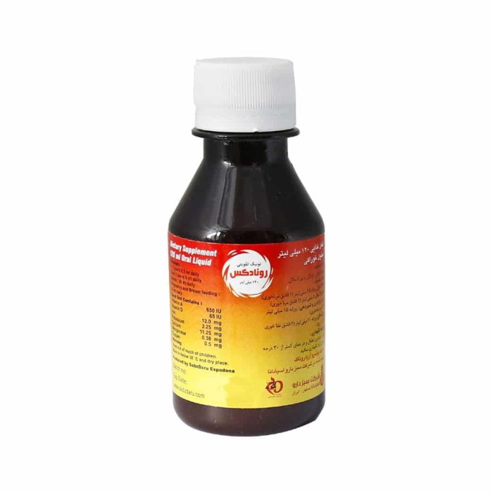 Sabzdaru Ronadex Supplement For all Ages Suitable For Children 120 ml