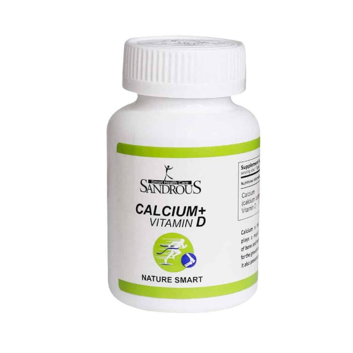 Sandrous Calcium and Vitamin D 60 Tablets