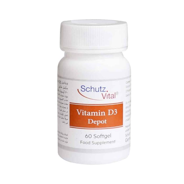 Schutz Vital Vitamin D3 Depot Softgel 60 Softgels