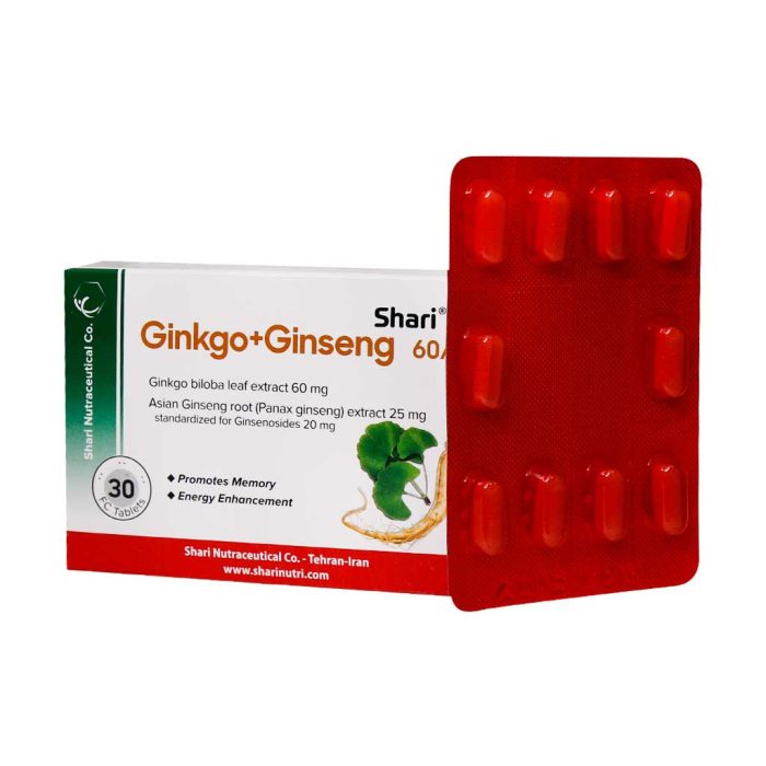 Shari Ginkgo Ginseng 30 Tab