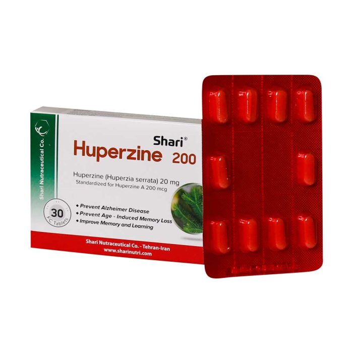 Shari Huperzine 200 30 Tablets