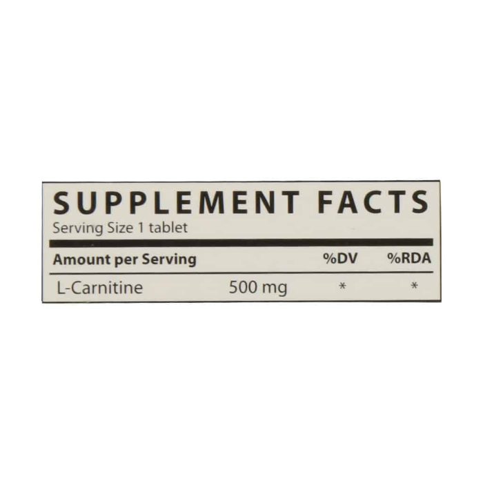 Shari L Carnitine 500 Mg FC Tab