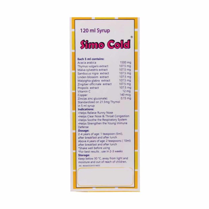 Simorgh Darou Attar Simo Cold 120 Ml Syrup 1