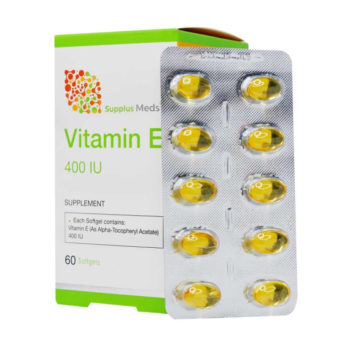 Supplus Meds Vitamin E 400 IU Softgels 2