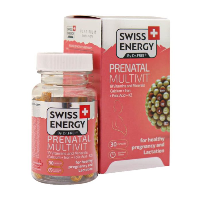 Swiss Energy Prenatal Multivit 30 Caps 1