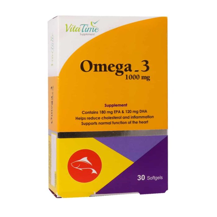 Vita Time Omega 3 1000 mg 30 Softgel