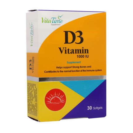 Vita Time Vitamin D3 1000 IU 30 Softgels