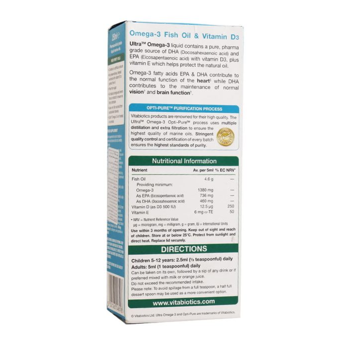 Vitabiotics Ultra Omega ۳ With Vitamin D