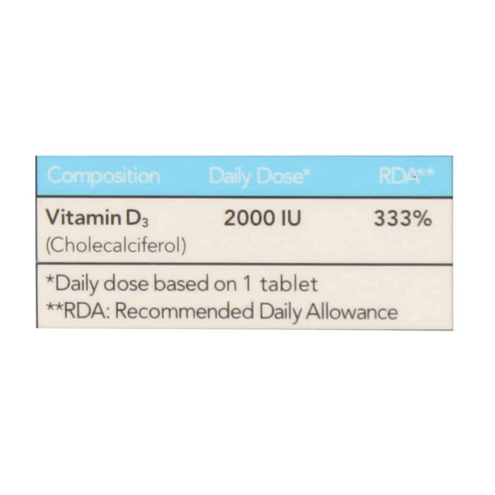 Vitamore Vitamin D3 2000 IU 30 Tab