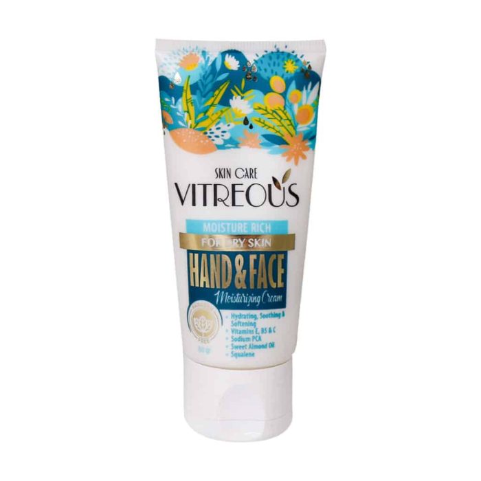 Vitreous Hand And Face Moisturing Cream For Dry