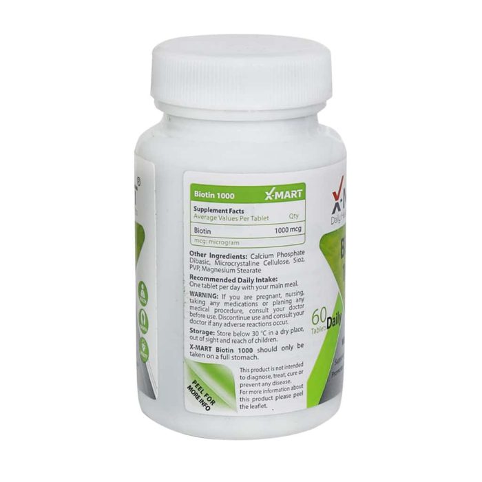 X Mart Biotin 1000 mcg