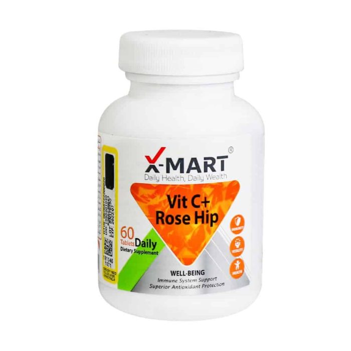 X Mart Vit C Plus Rose Hip 60 Tablets