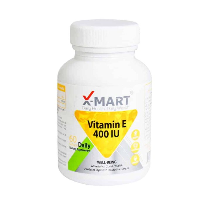 X Mart Vitamin E 400 IU Softgels 60 Caps