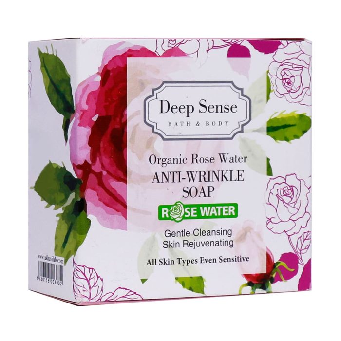 deep sense seagul organic rose water anti wrinkle soap