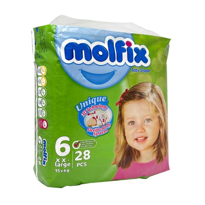 molfix baby diaper 15 kg 28 pcs 1