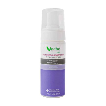 voche dry and sensitive skin cleaning foam 150 ml 1